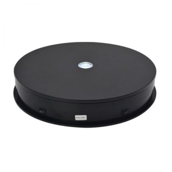 Предметний стіл Puluz EDA001759202A поворотний із підсвіткою 25 кг 30 см Чорний (1864821161)