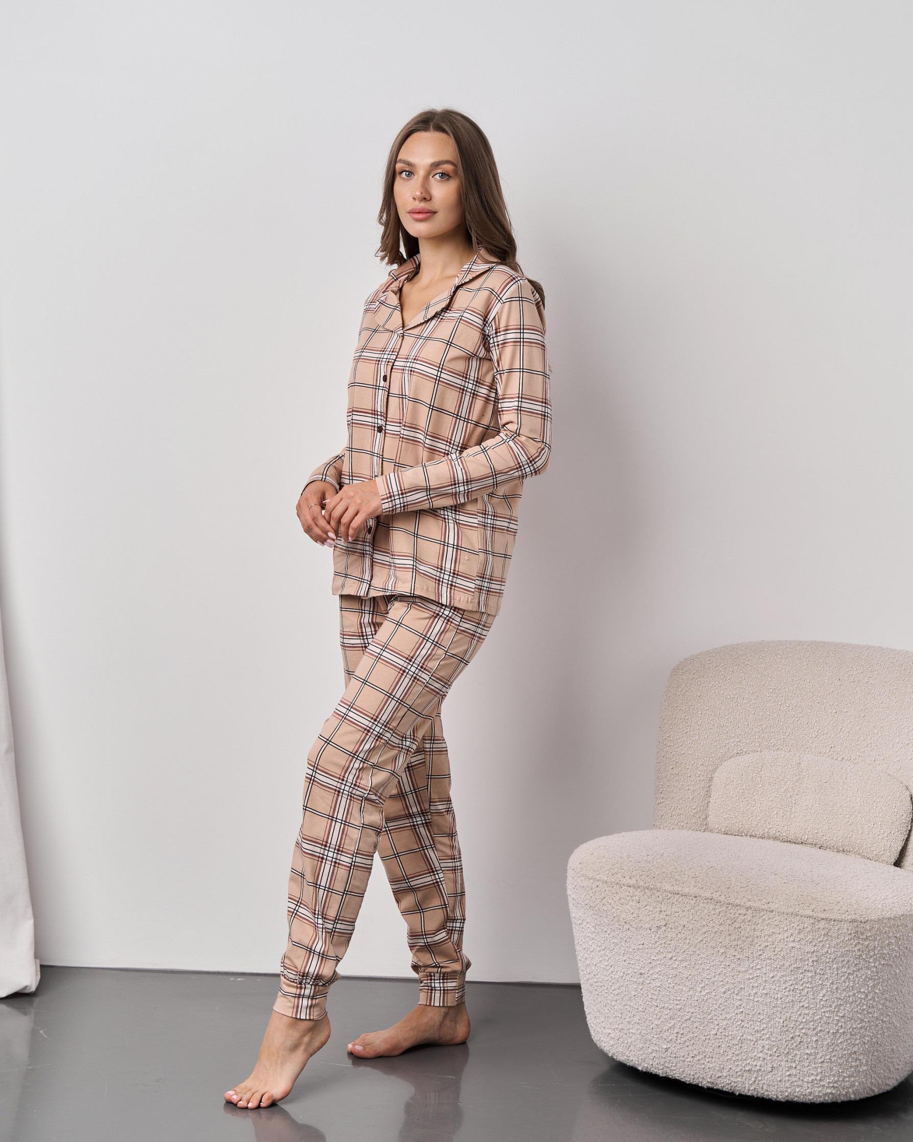 Пижама женская Eva Fashions XL Бежевый (96567-ни)