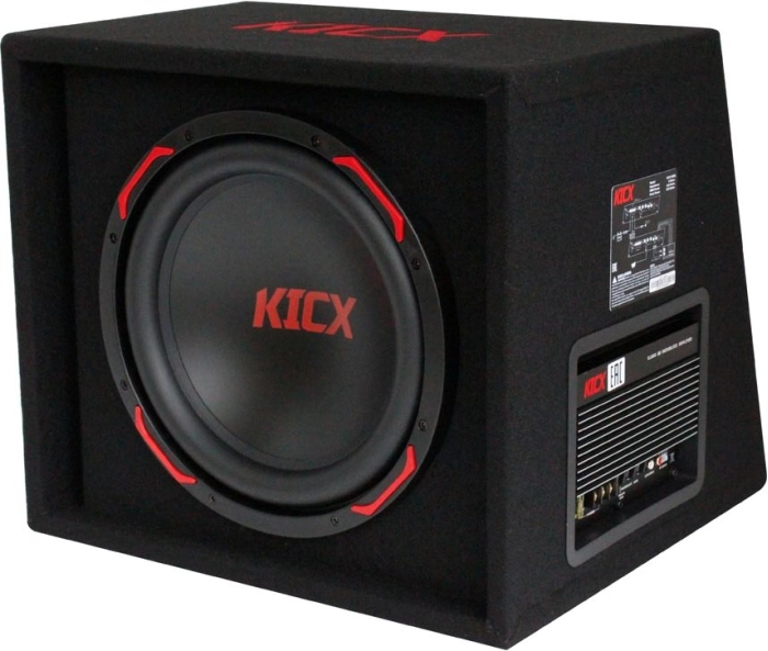 Сабвуфер активний автомобільний корпусний Kicx 975 Вт GT 311BPA 30 см/кабель для підключення/регулятор басу (4138)