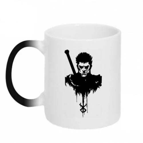 Чашка хамелеон Берсерк аниме 320 мл Черно-белый (12207727-17-178010)