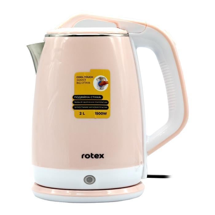 Електрочайник Rotex RKT25-P 2 л Рожевий