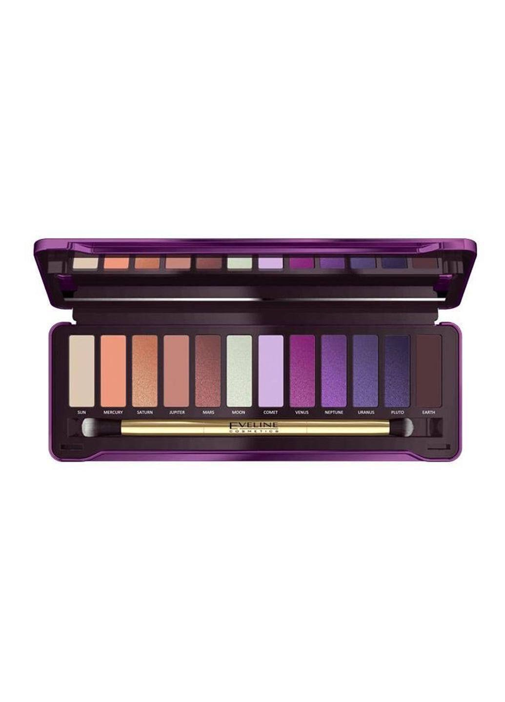 ᐉ Палетка теней для глаз Eveline Cosmetics MYSTIC GALAXY 12 тонов 12 г ...