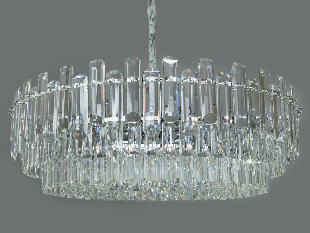 Люстра хрустальная EcoLed 2020/800CH Серебрянный