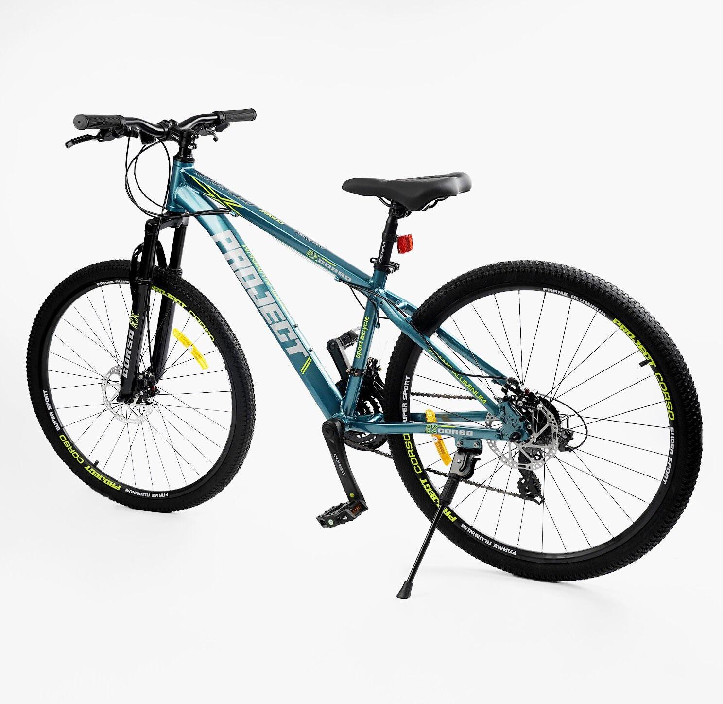 Велосипед Спортивный Corso Project C-27130 рама алюминиевая 15"/27,5" Синий (24383241) - фото 4 Велосипед Спортивный Corso Project C-27130 рама алюминиевая 15"/27,5" Синий (24383241) - фото 4