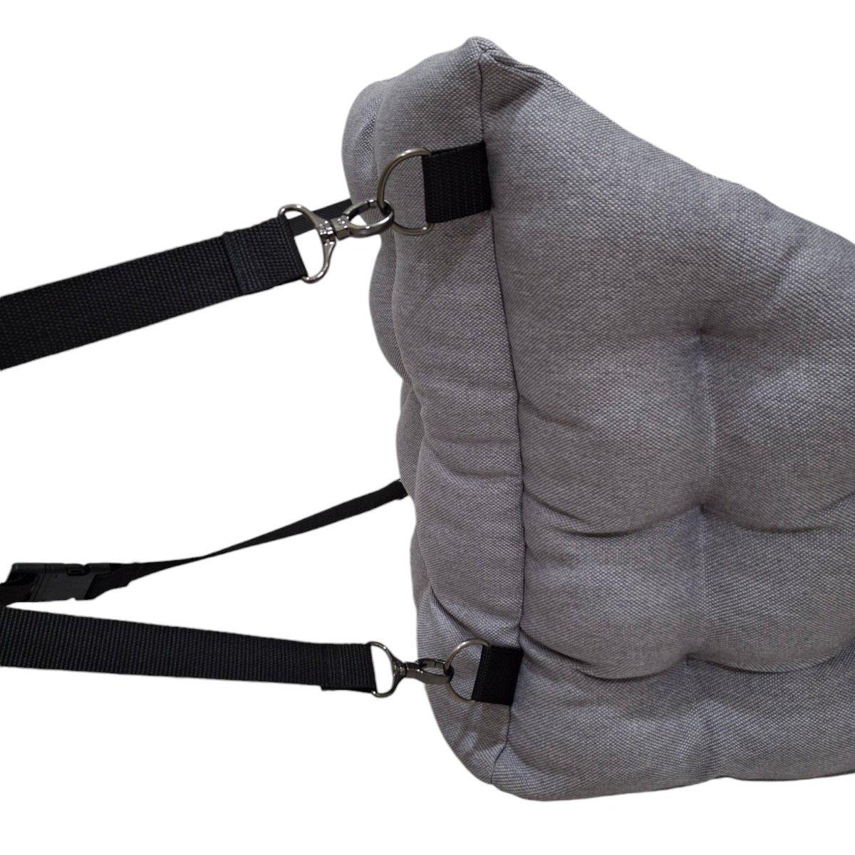 Автомобільне крісло для собак Huge and Tiny зі знімними ременями 50x45 см Світло-сірий - фото 2 Автомобільне крісло для собак Huge and Tiny зі знімними ременями 50x45 см Світло-сірий - фото 2