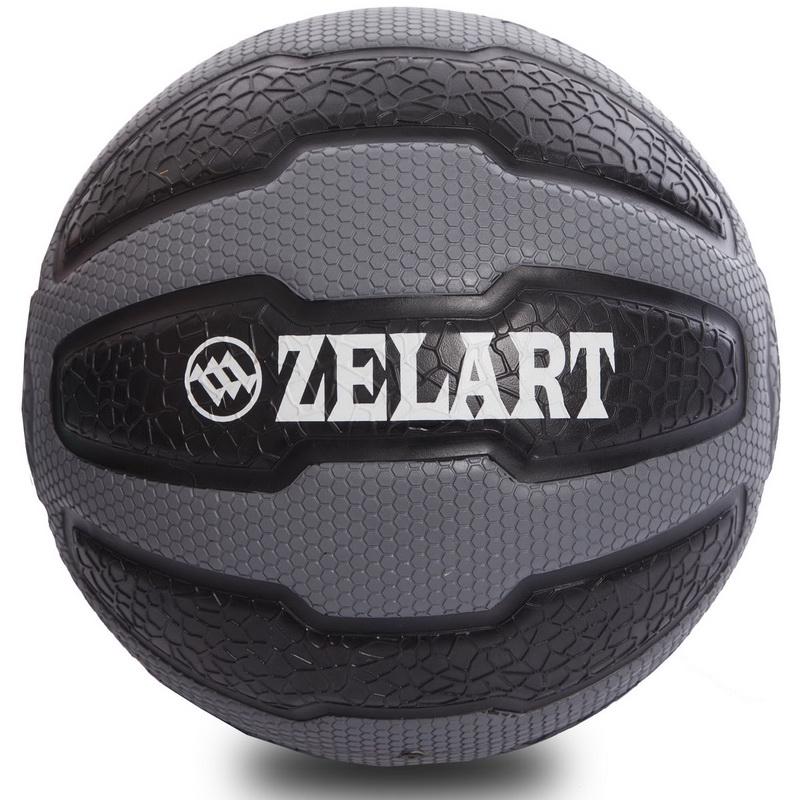 Мяч медицинский медбол Zelart Medicine Ball FI-0898-10 10кг Черный / Серый (DR003450) - фото 2