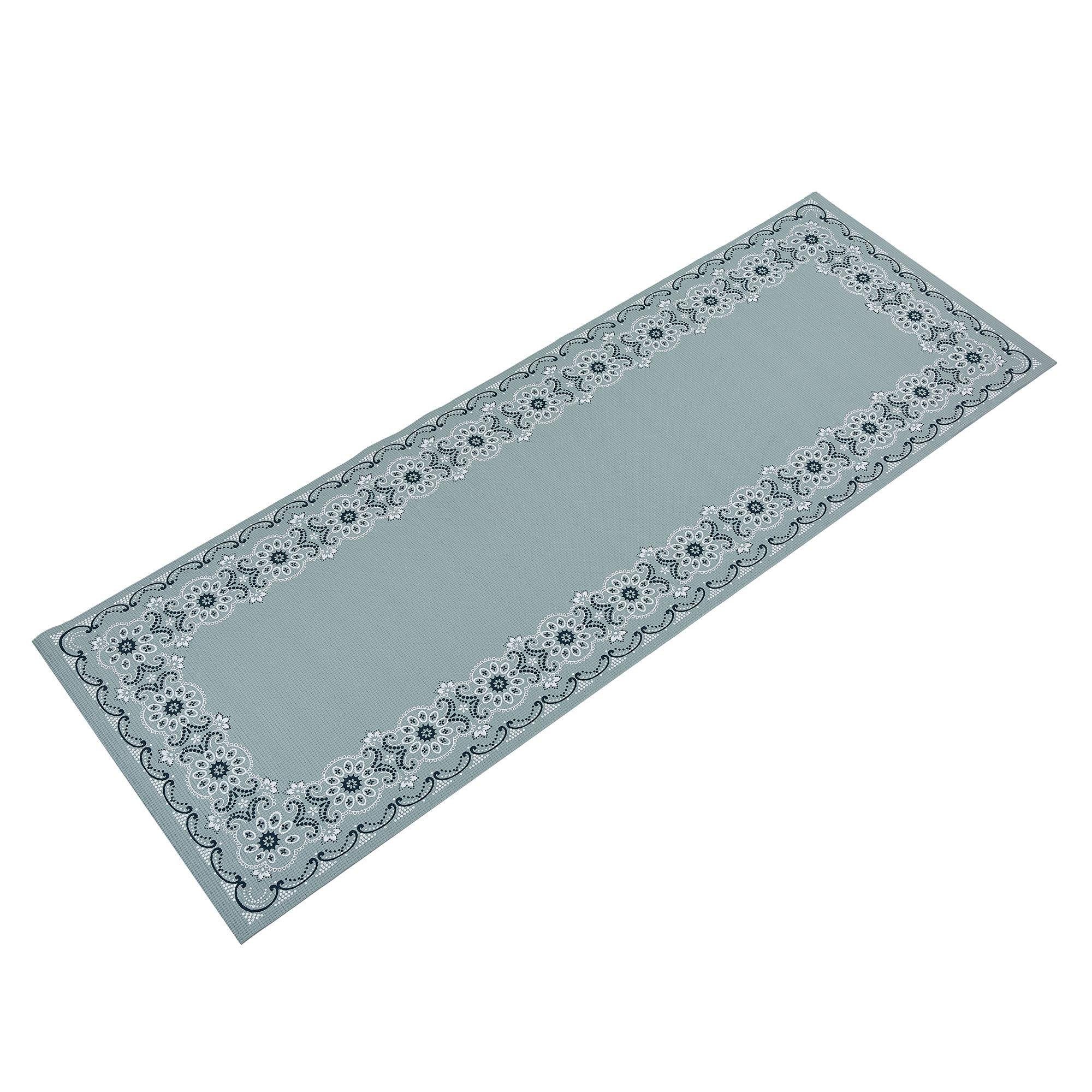 Килимок для фітнесу та йоги PVC SP-Planeta CARPET FI-0184 розмір 173x61x0,4 см Блакитний (NA004205)