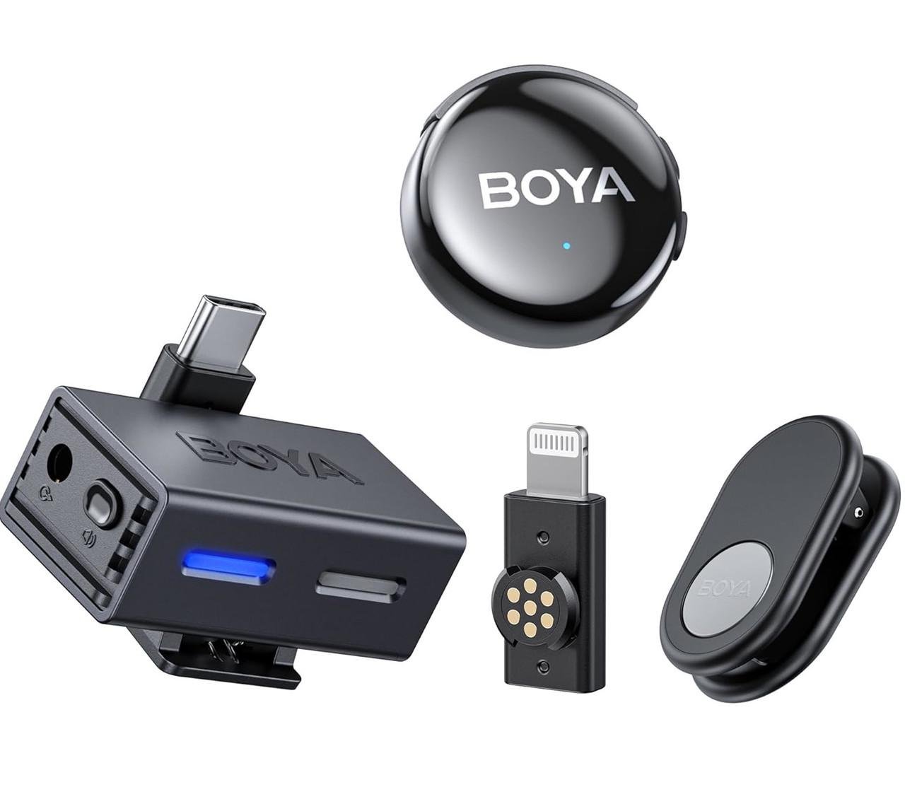 Мікрофон з ШІ Boya BoyaLINK 3-04 Type-C Lightning бездротовий (2832732726)