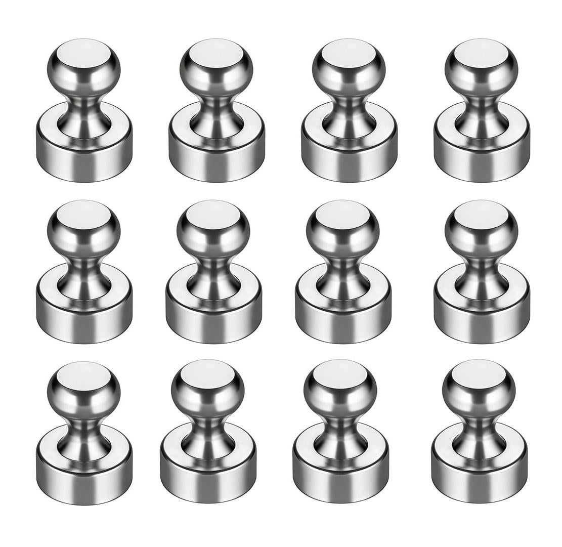 Магниты для доски и холодильника с металлическим корпусом 12 шт. Серебряный (R9589) Магниты для доски и холодильника с металлическим корпусом 12 шт. Серебряный (R9589)