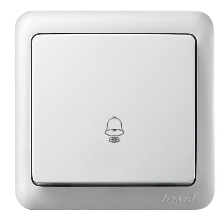 Кнопка звонка Lezard Viola Белый (7510200103)