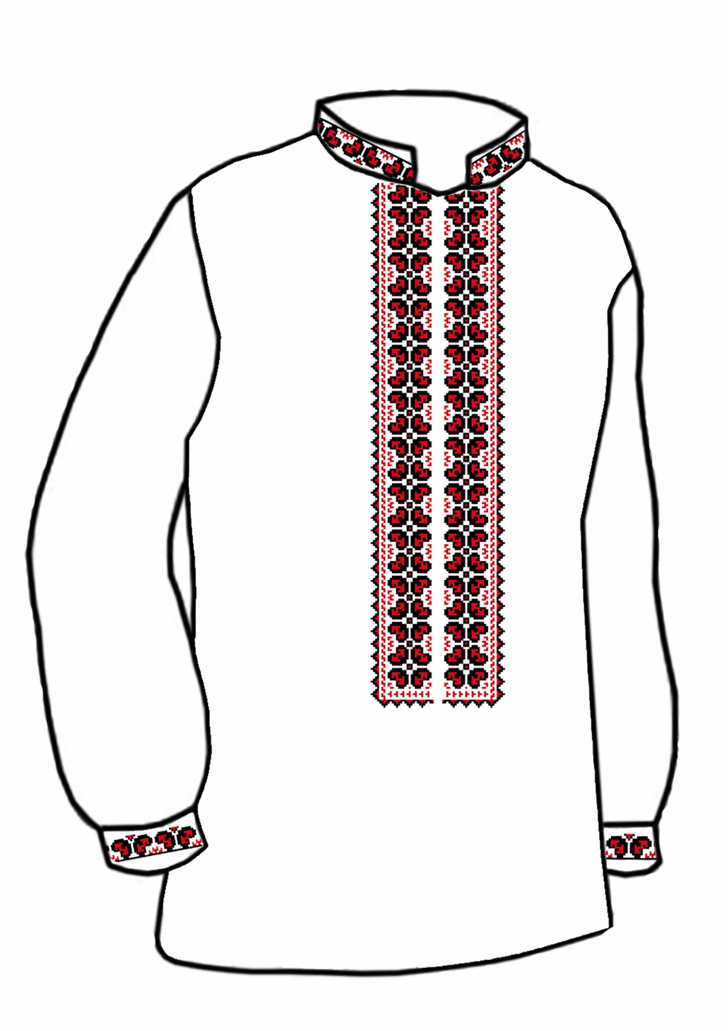 Заготовка для вишивки нитками або бісером/сорочка чоловіча не пошита СЧД-203 домоткане полотно Заготовка для вишивки нитками або бісером/сорочка чоловіча не пошита СЧД-203 домоткане полотно