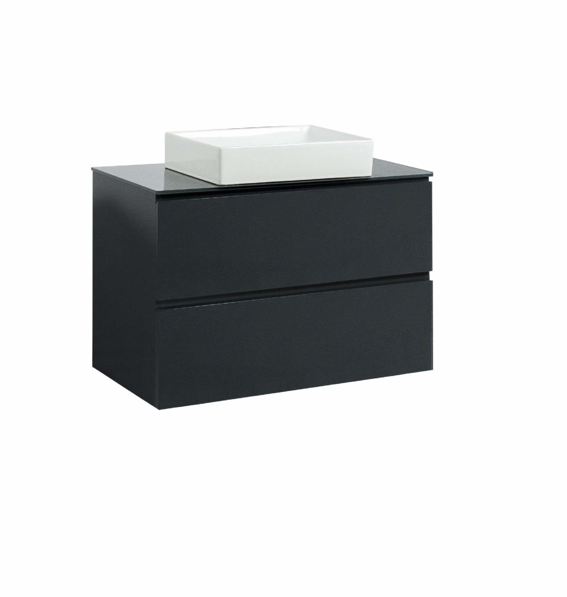 Тумба підвісна Sanwest Group VELMA 100 чаша Грейс Графітний (88996533)