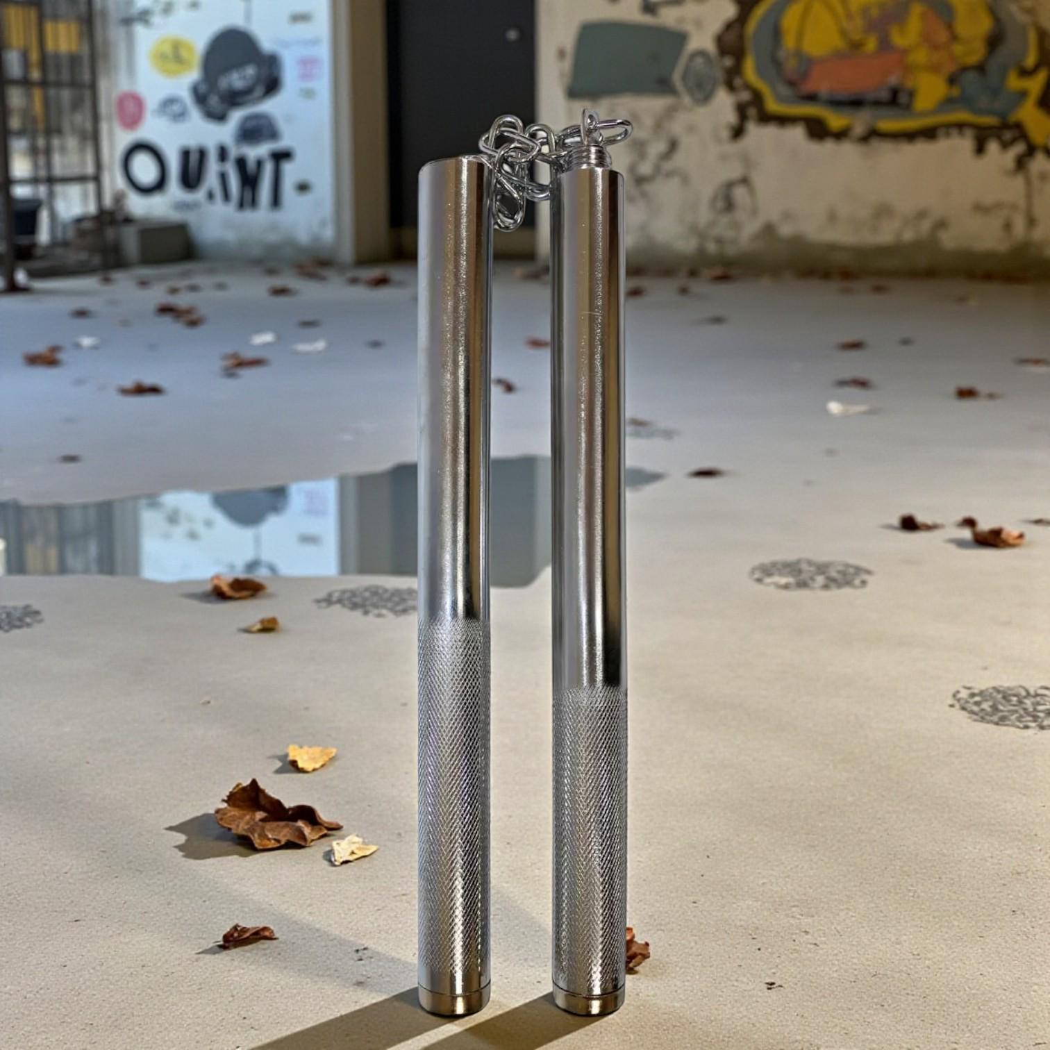 Нунчаки тренировочные трансформеры 2в1 стальные Серебристый (3_7_0_1C) - фото 7 Нунчаки тренировочные трансформеры 2в1 стальные Серебристый (3_7_0_1C) - фото 7