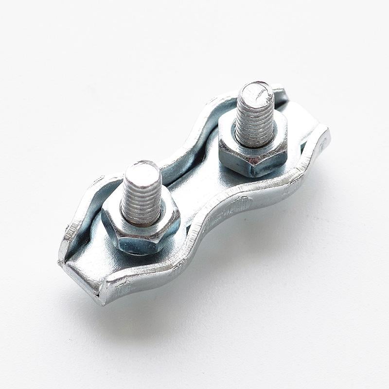 Затискач подвійний Apro Duplex 8 мм оцинкований 10 шт. (18666411)