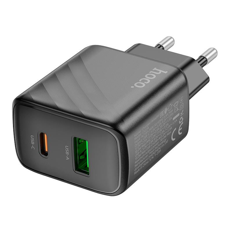 Зарядный сетевой адаптер Hoco CS23A USB Type-C 30W 3A Black - фото 3