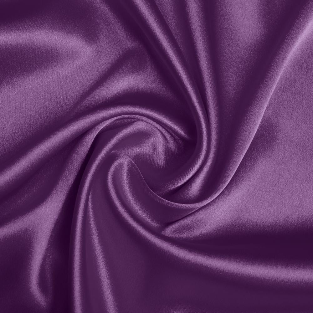 Ткань костюмно-плательная Атлас Голливуд Темная сирень (19849)
