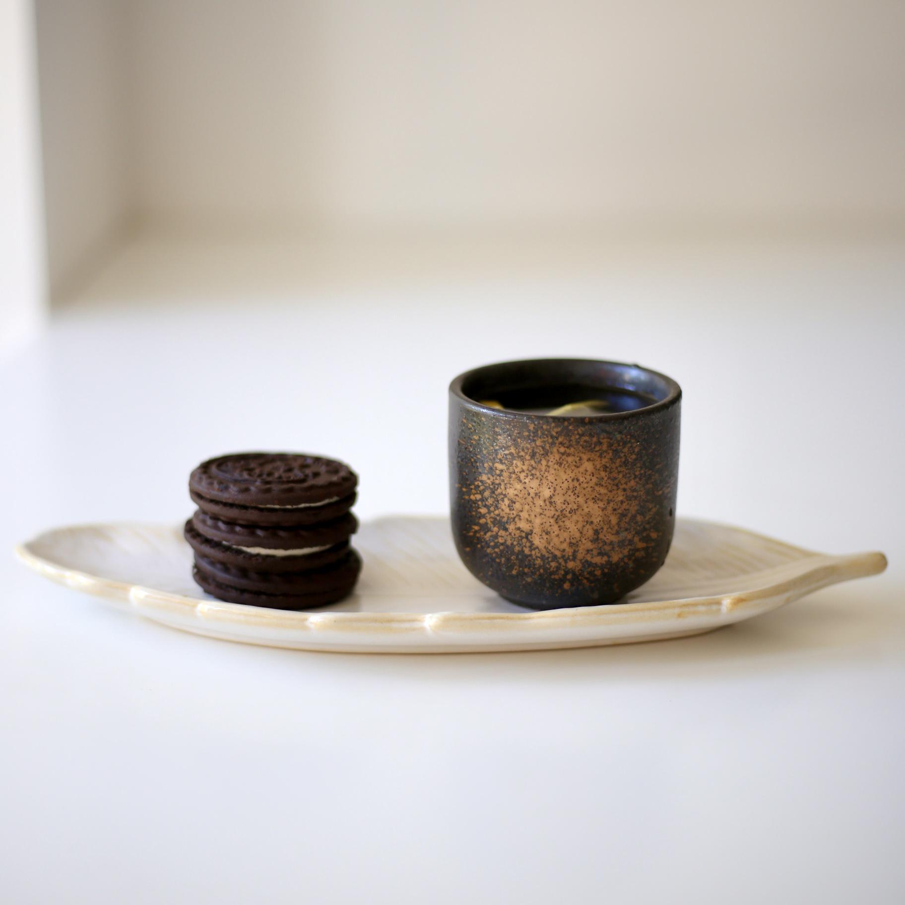 Чашка японская керамическая 200 мл Черно-коричневый (00000010156) - фото 2 Чашка японская керамическая 200 мл Черно-коричневый (00000010156) - фото 2