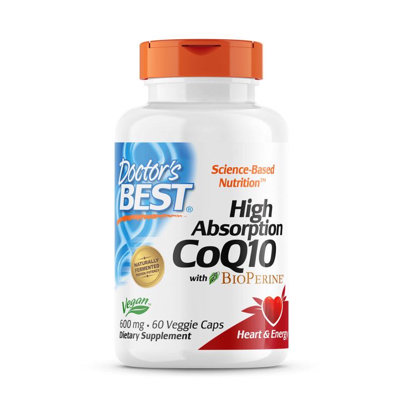 Натуральная добавка Doctor's Best CoQ10 BioPerine 600 мг 60 вегакапс. (5319)