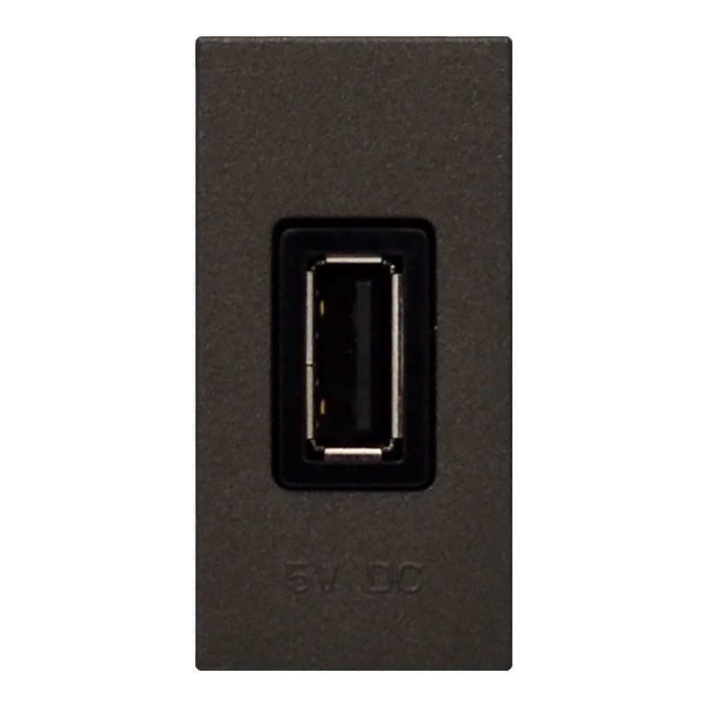 Розетка ABB Zenit USB Антрацитовый (2CLA218500N1801)