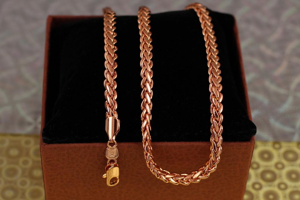 Цепь Xuping Jewelry Косичка 50 см х 5,5 мм Золотистый (2165018052)
