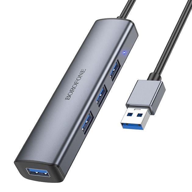 Концентратор USB HUB Borofone DH12 4в1 (20841417) - фото 3