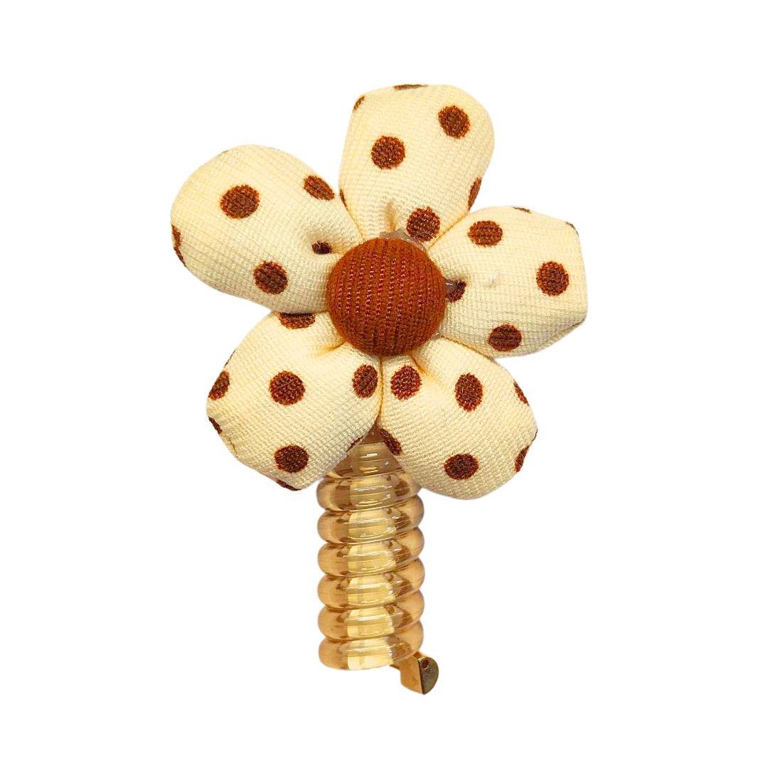 Резинка-пружинка для девочек Цветочек горошек (00-0485)