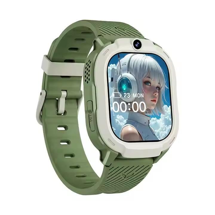 Смарт-часы детские T70 Android/4G/видеозвонок/прослушивание/GPS-трекер Зеленый (26492017)