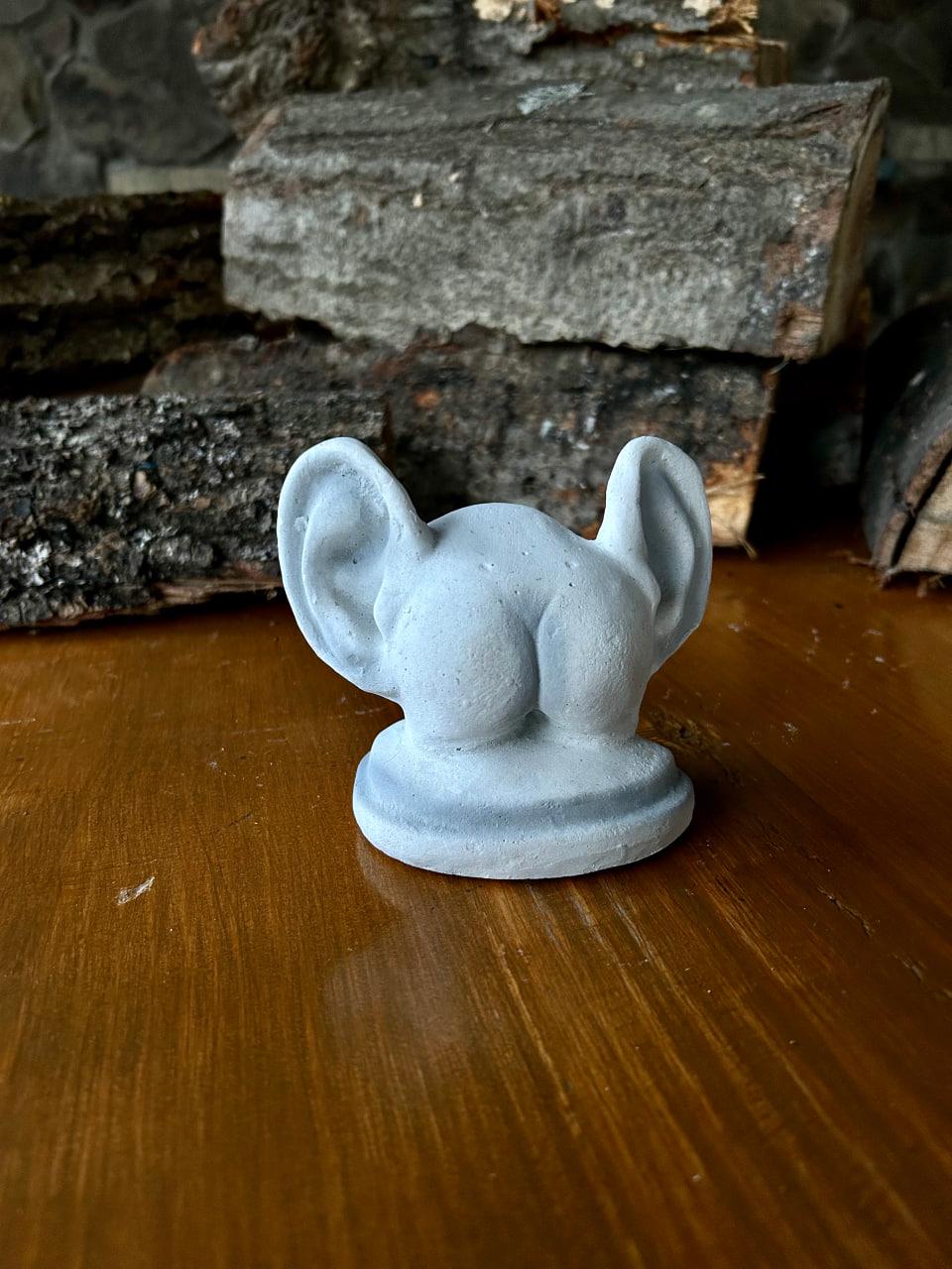 Садова фігура/статуетка Попа з вухами з цементу ручна робота 11 см (63600) - фото 2 Садова фігура/статуетка Попа з вухами з цементу ручна робота 11 см (63600) - фото 2