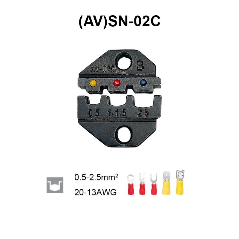 Матрица Tactix AV/SN-02C 0,5-2,5 мм2 20-13 AWG для кримпера серии SN порт 6 мм (B6/SN-02C) - фото 3