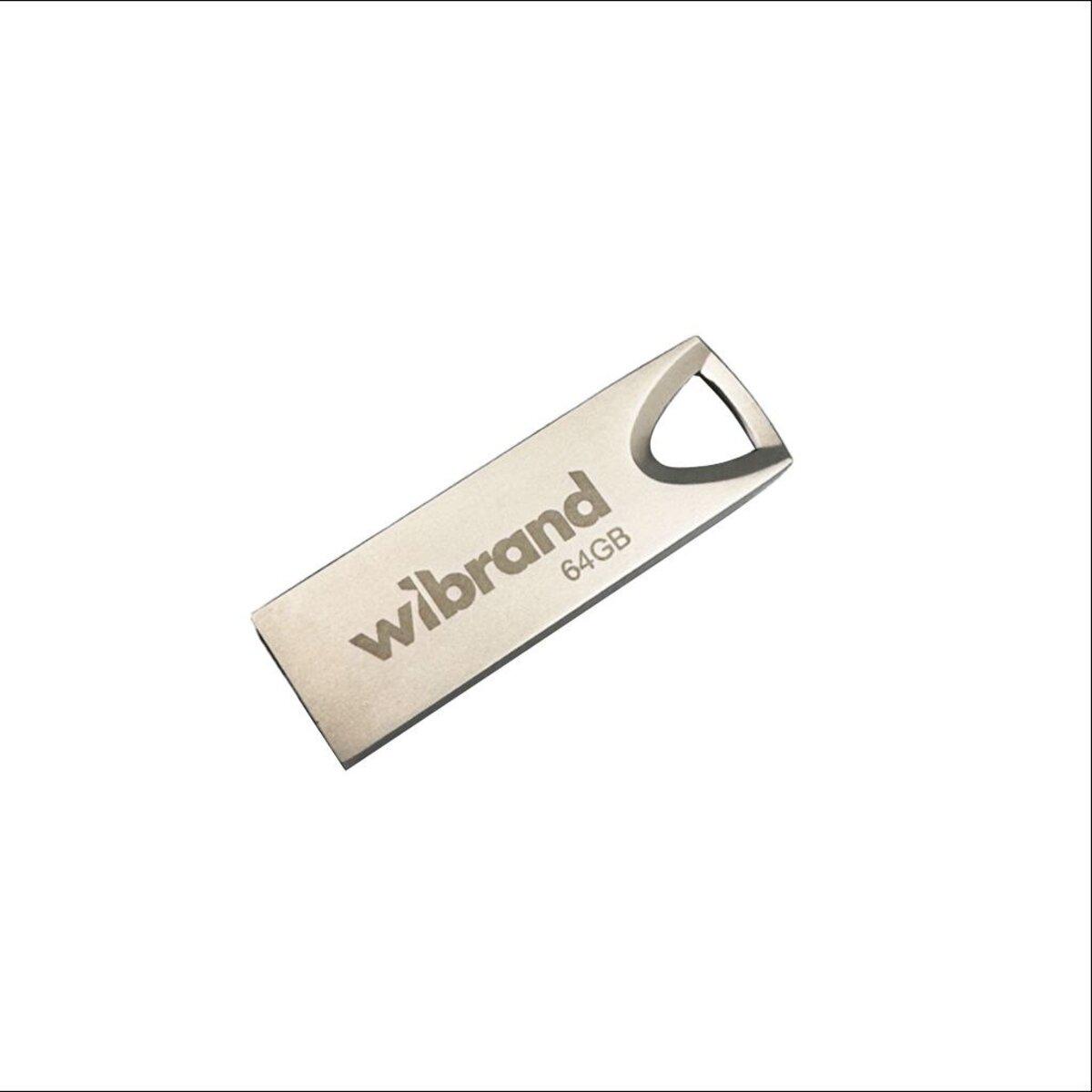 Флеш память флешка Wibrand Taipan 64 GB USB 2.0 Silver (WI2.0/TA64U2S)