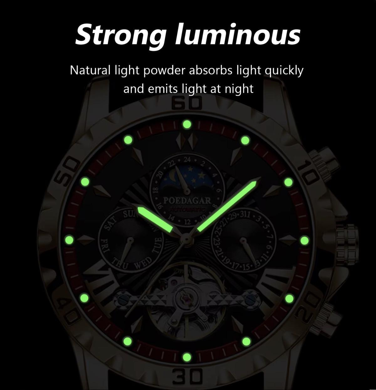 Годинник наручний Poedagar Mechanical (2435837632) - фото 7 Годинник наручний Poedagar Mechanical (2435837632) - фото 7