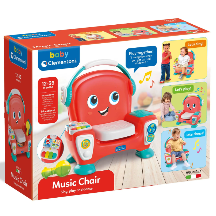 Ігровий розвиваючий центр Clementoni Baby Music Chair (143252) - фото 4