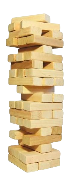 Настольная игра Дженга Башня Jenga Power Tower Джанга PT-01 56 брусков (917188430)