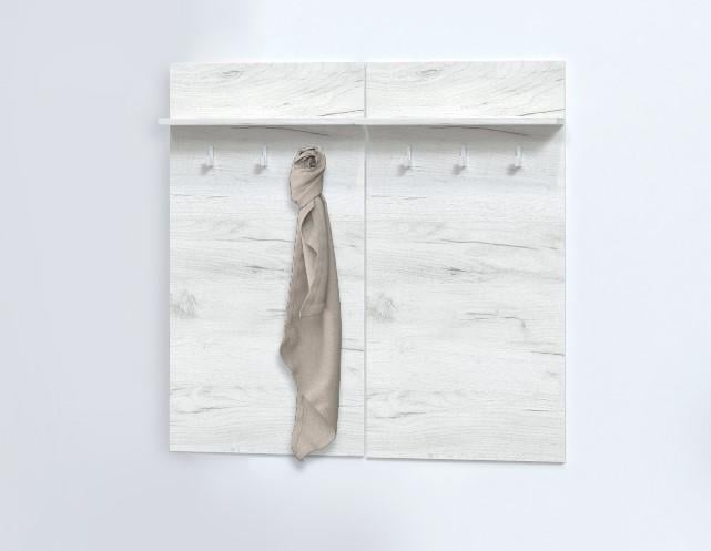 Вешалка в прихожую Мастер Форм Брайт 900х124х900 мм Дуб крафт белый (20922) Вешалка в прихожую Мастер Форм Брайт 900х124х900 мм Дуб крафт белый (20922)