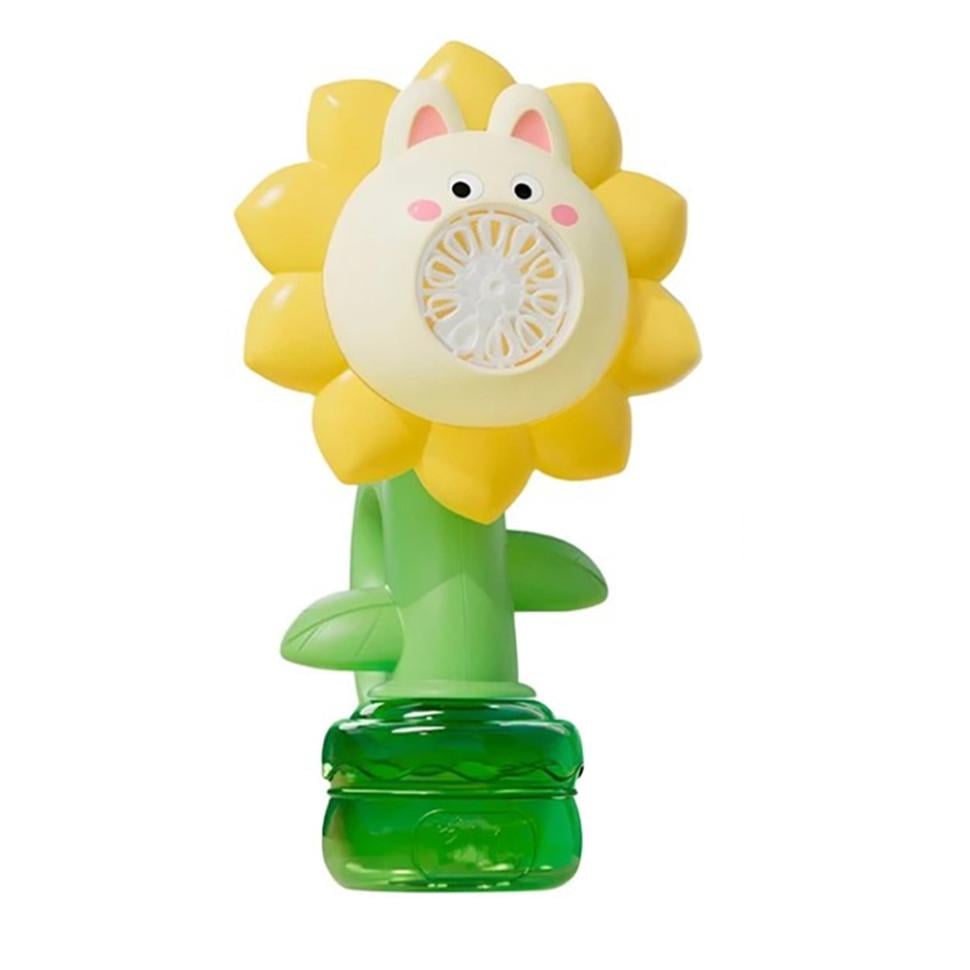 Мыльные пузыри Flower Bubble Machine со светом Желтый-зеленый (MB-350-B-62)