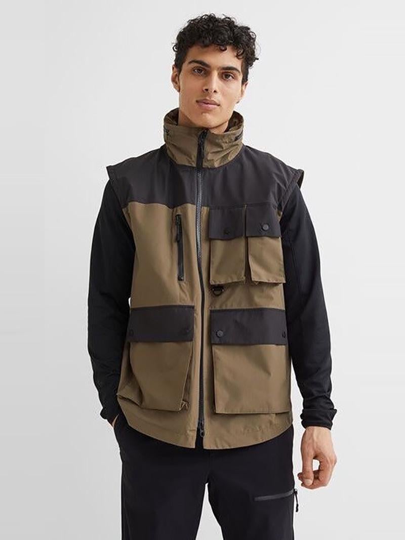 Спортивна куртка H&M S Бежево-чорний (A29091025363) - фото 3