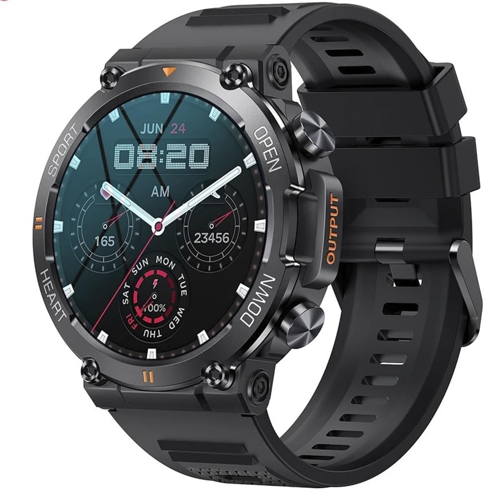Смарт-часы мужские UWatch K56 с фитнес-трекером и Bluetooth IP67 Черный (1012-445-00) Смарт-часы мужские UWatch K56 с фитнес-трекером и Bluetooth IP67 Черный (1012-445-00)