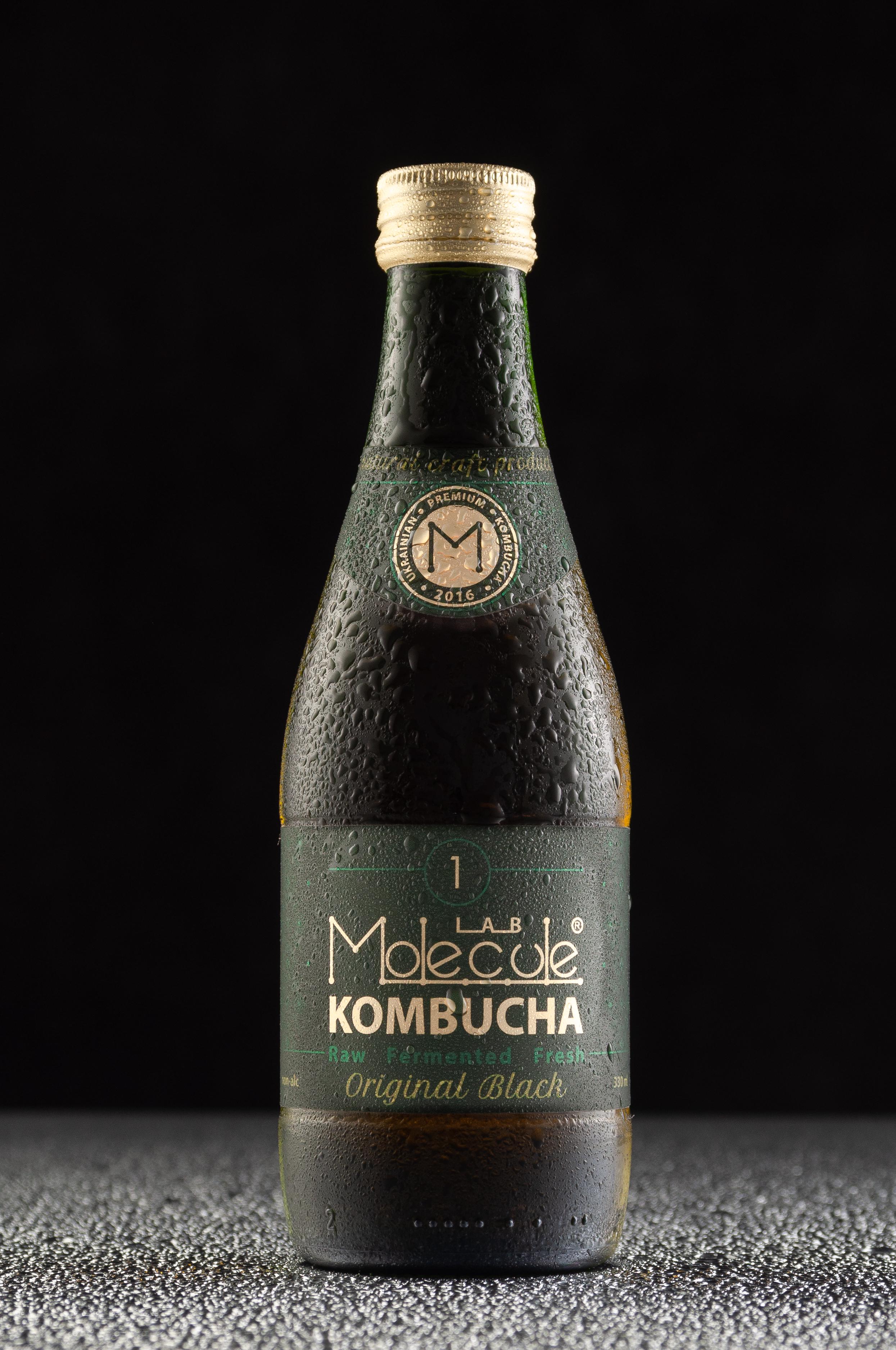 Крафтова комбуча Molecule Lab №1 Black ферментований чорний чай 0,33 л 12 шт. (9757553)