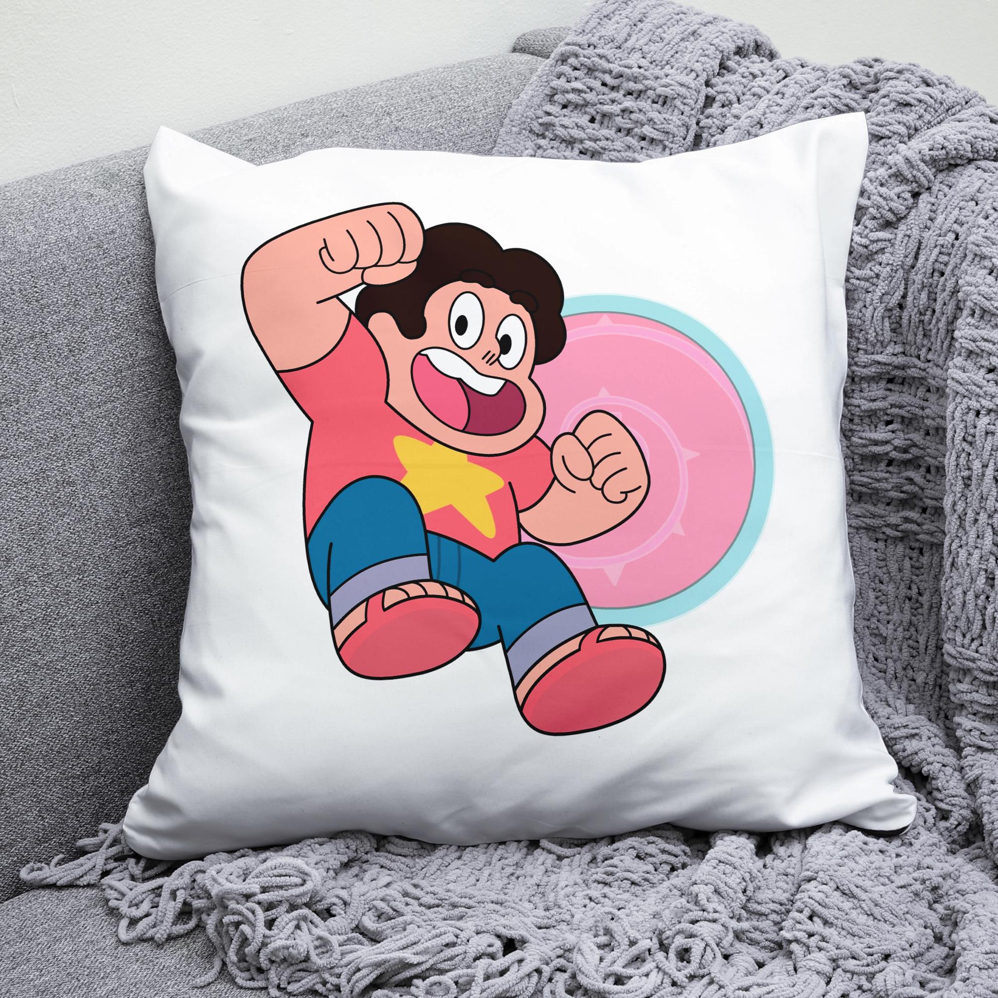 Плюшевая подушка квадрат с принтом Steven Universe