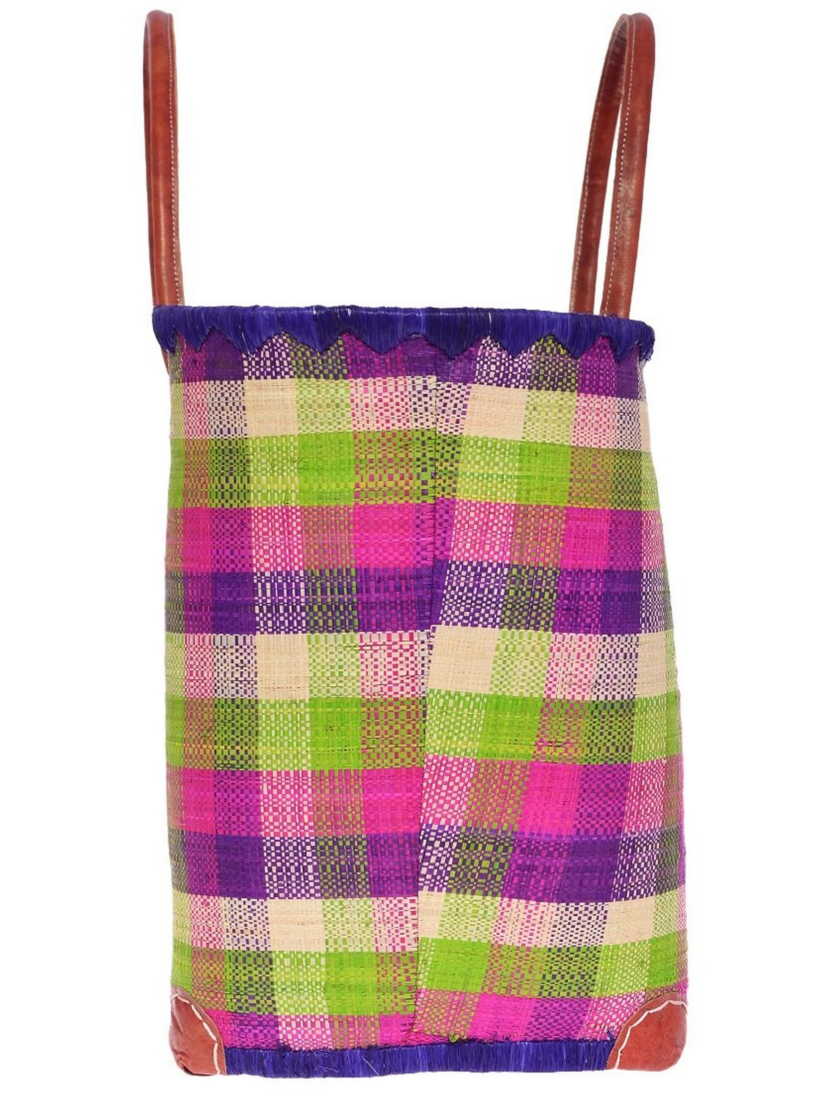 Сумка пляжная Le Comptoir de la plage Madras GM One size Prune 009 (ZIK0000011516) - фото 3