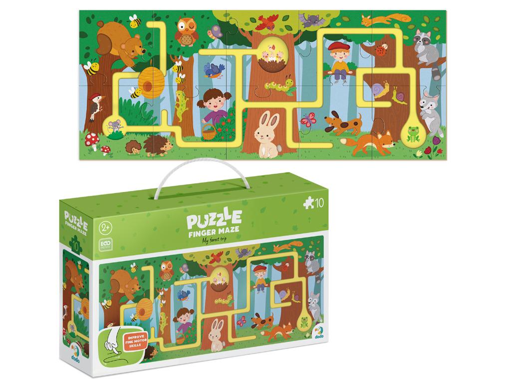 Пазл-лабіринт Моя мандрівка лісом 10 ел. (300585) - фото 3 Пазл-лабіринт Моя мандрівка лісом 10 ел. (300585) - фото 3