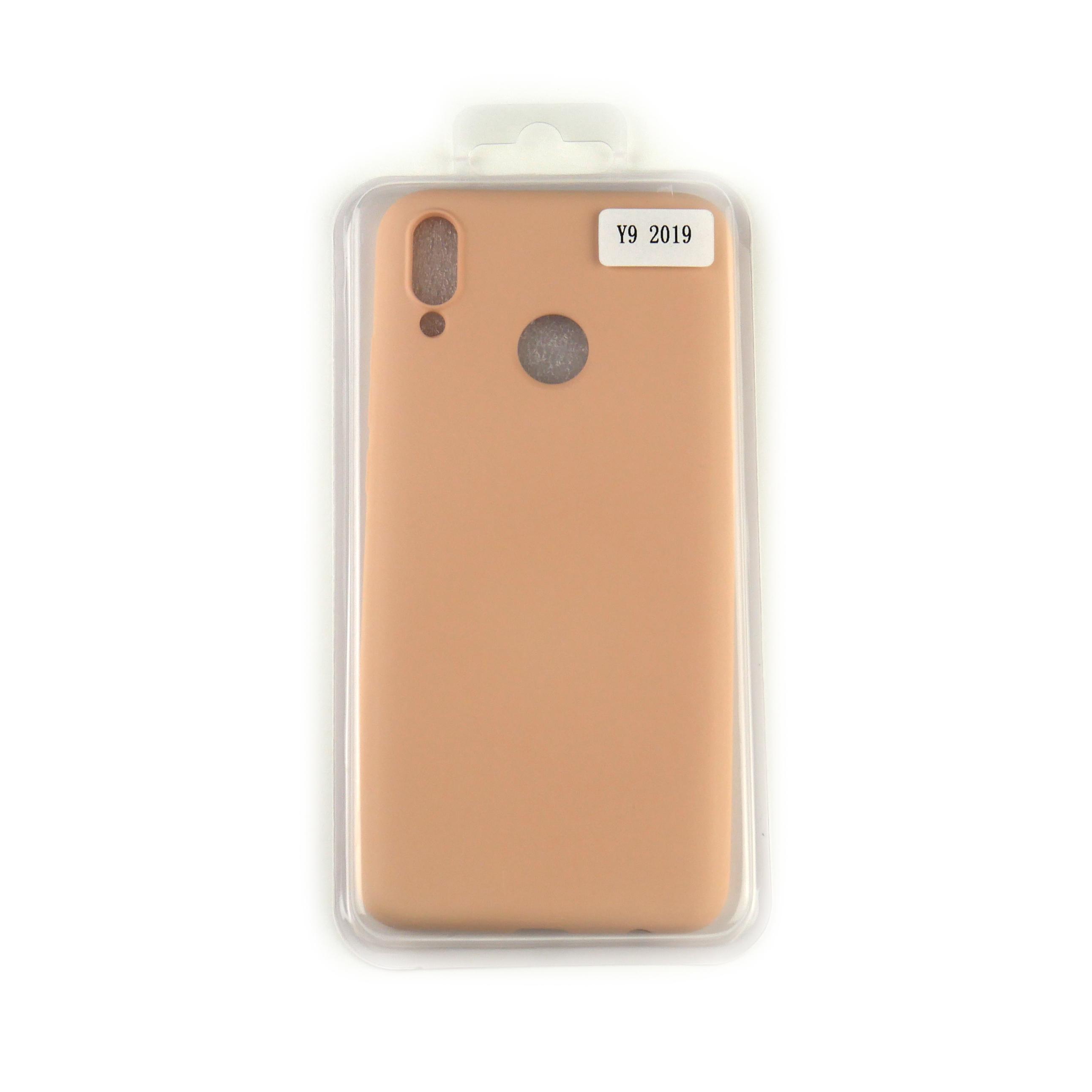 Чехол Silicone Case Full Cover Huawei Y9 2019 Розовое Золото