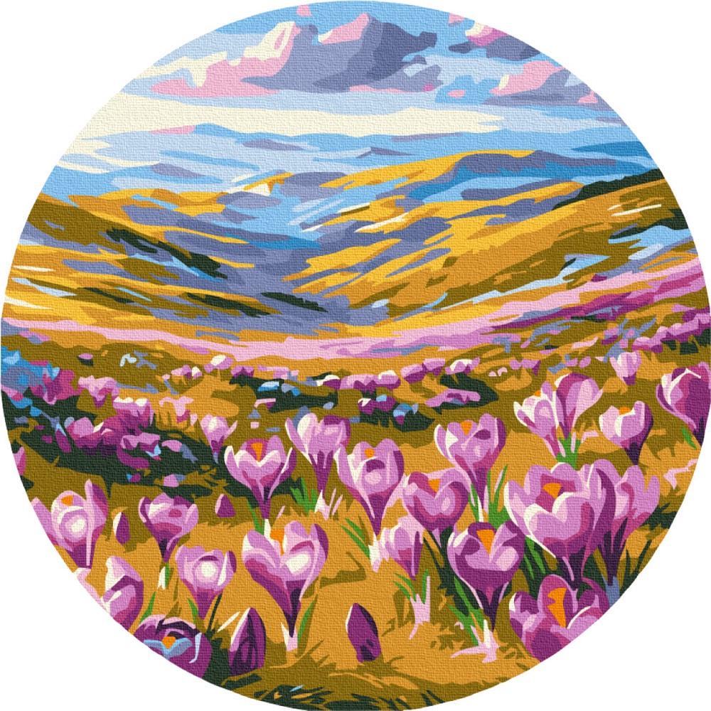 Картина по номерам SH00084M Долина крокусов 30 см (27865)