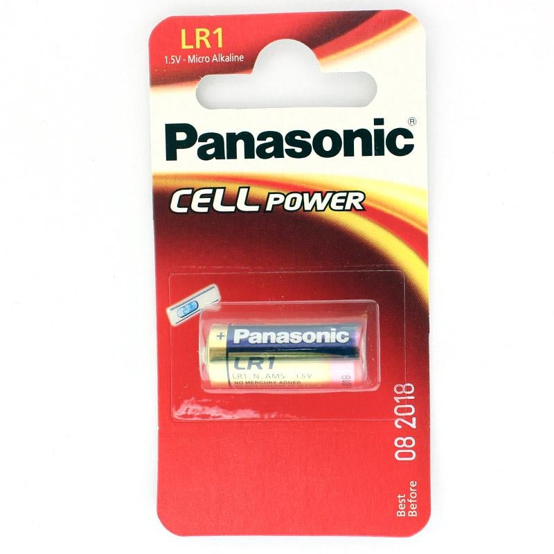 Батарейкa Panasonic LR1 щелочная 1 шт. (LR1L/1BE)