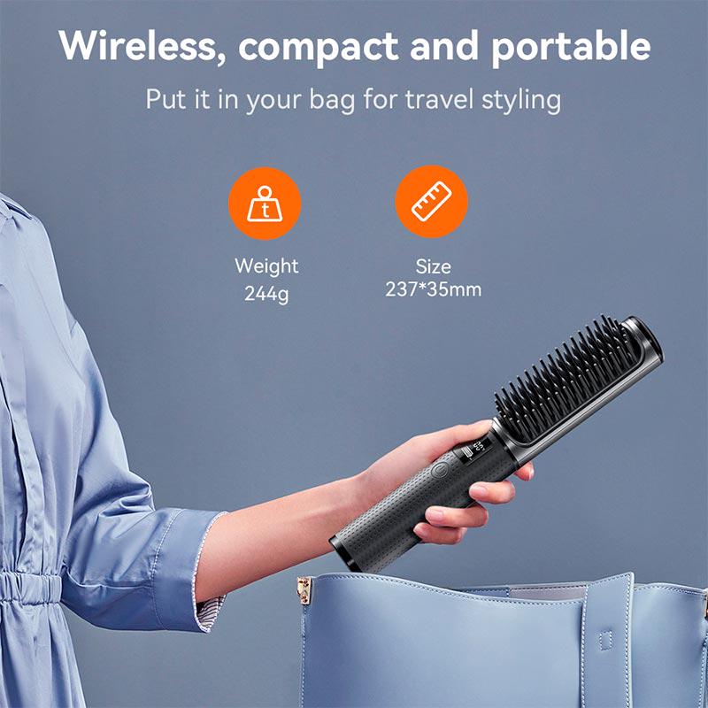 Плойка для укладки волос Hoco Lucky portable straight-curling dual-purpose DAR34 5000 мАч Grey (20359248) - фото 13