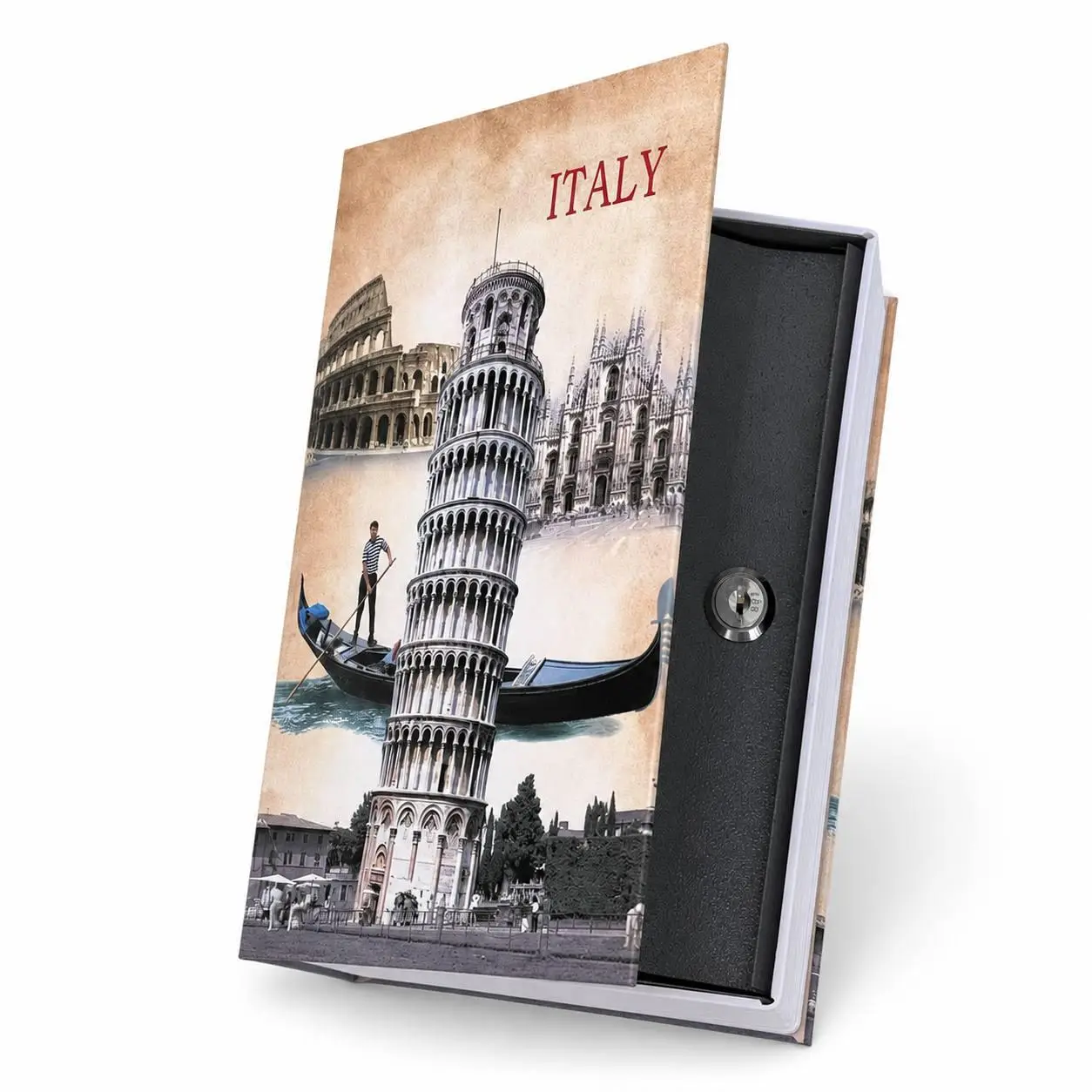 Сейф-книга HomeSafe ITALY з замком для зберігання грошей і цінностей 24x15,5x5,5 см (M1194)