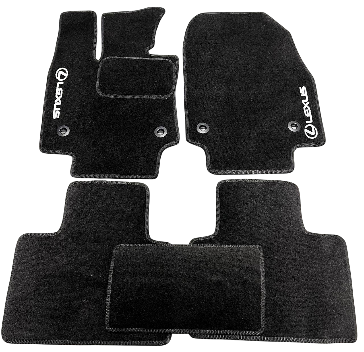 Килимки в салон ворсові для Lexus RX 2022- 5 шт. Чорний (27327050)