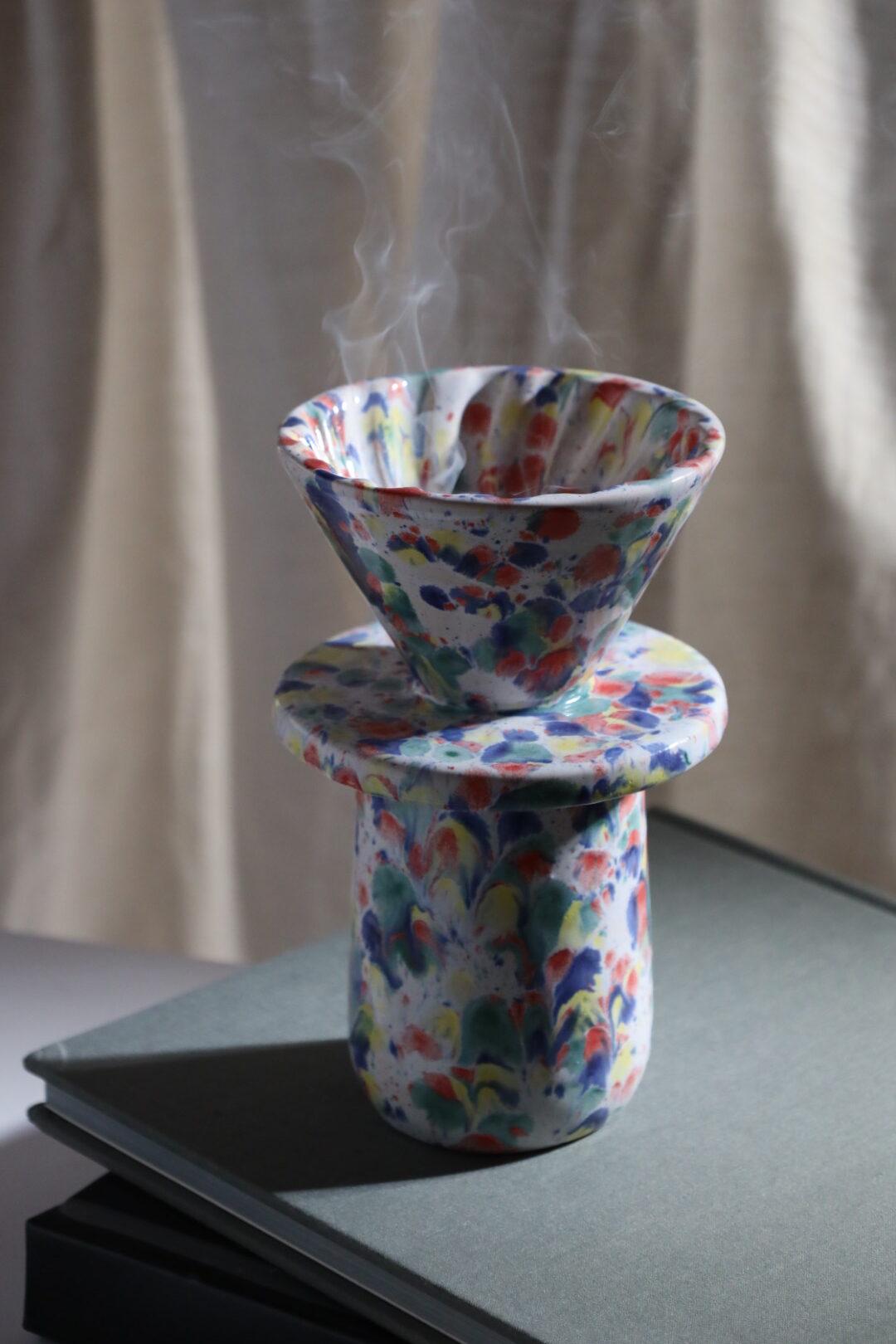 Набор ручной работы кофейный Арлекин пуровер/воронка V60/чашка (POV-002) - фото 13 Набор ручной работы кофейный Арлекин пуровер/воронка V60/чашка (POV-002) - фото 13