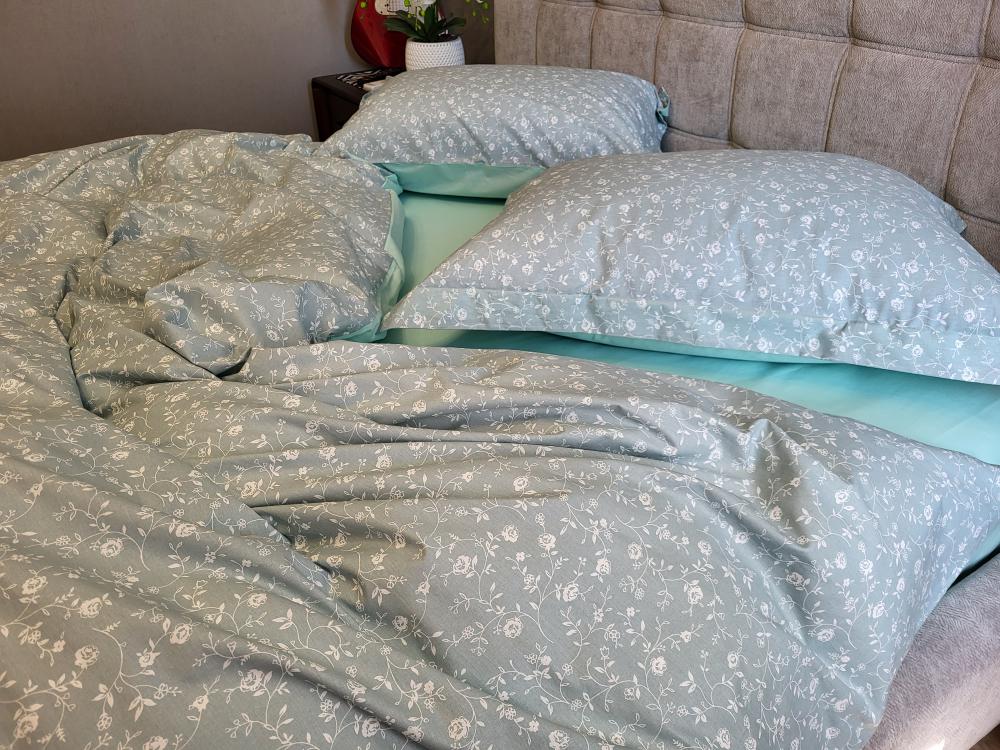 Комплект постельного белья Provence cotton двуспальный Aquamarine