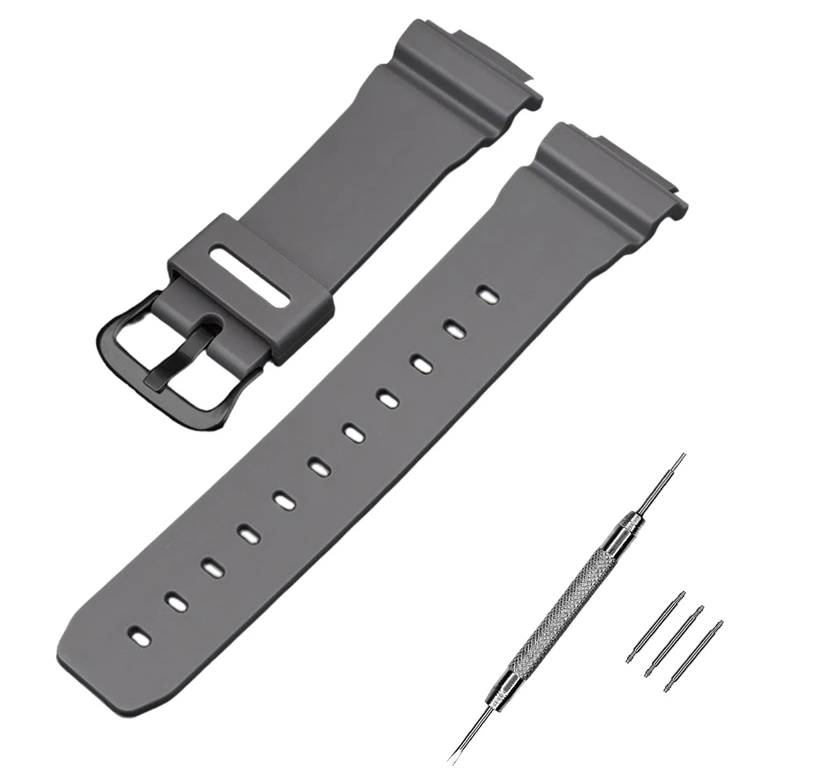 Ремінець для Casio G-Shock DW-6900 Gray BK (3778)